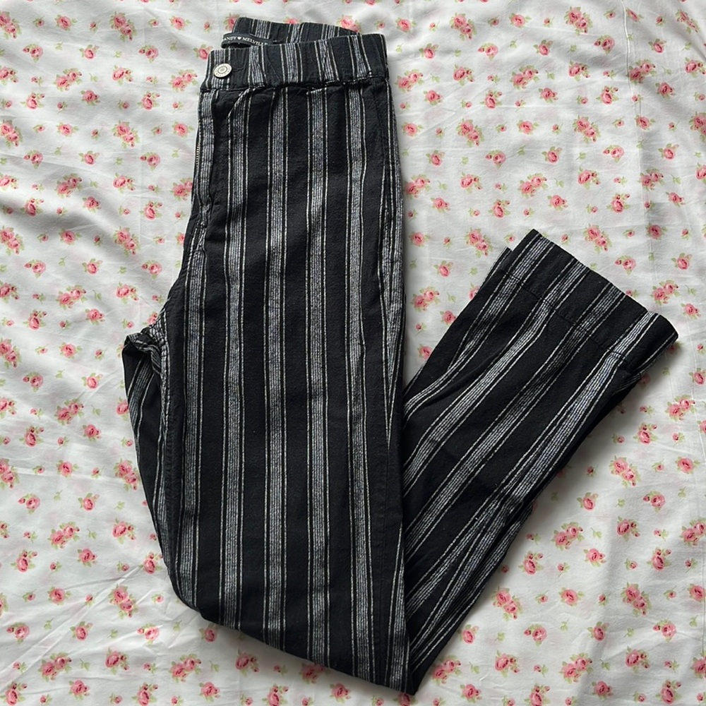 Cropped Striped Pants